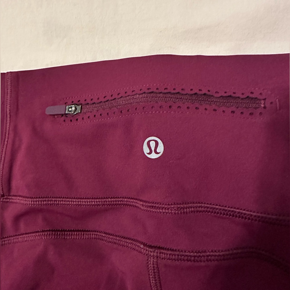 Lululemon Cropped Leggings Purple